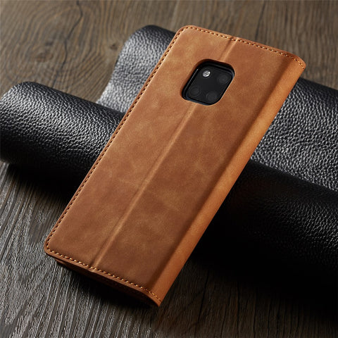 FORWENW Fantasy Series Auto-absorbed Silky Touch Leather Wallet Stand Case for Huawei Mate 20 Pro