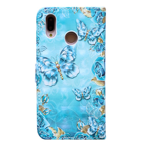 Embossing Pattern PU Leather Protective Mobile Phone Case for Huawei P20 Lite / Nova 3e (China)