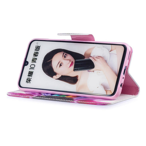 Pattern Printing PU Leather Flip Case for Huawei P Smart (2019) / Honor 10 Lite