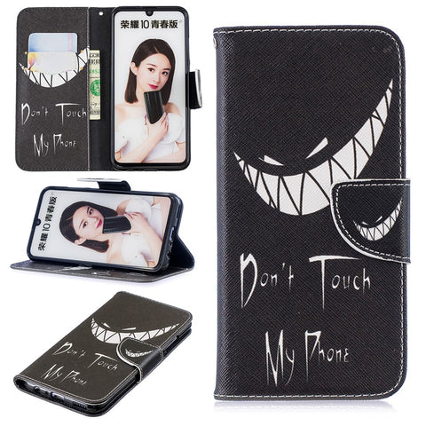 Pattern Printing PU Leather Flip Case for Huawei P Smart (2019) / Honor 10 Lite