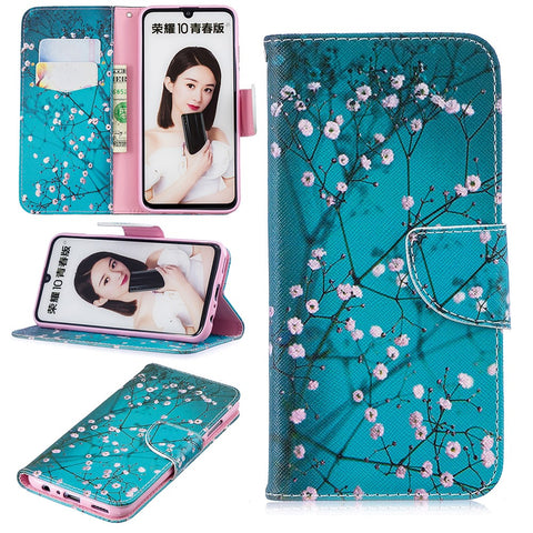 Pattern Printing PU Leather Flip Case for Huawei P Smart (2019) / Honor 10 Lite