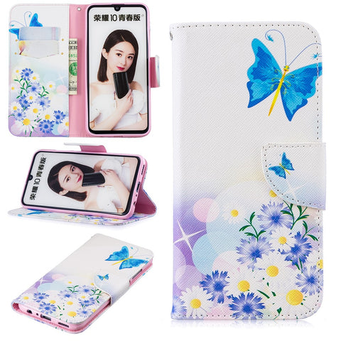 Pattern Printing PU Leather Flip Case for Huawei P Smart (2019) / Honor 10 Lite