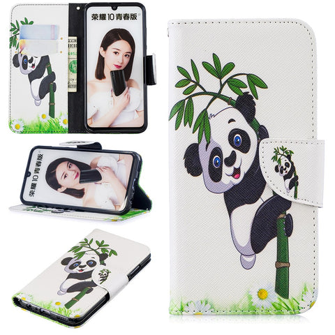 Pattern Printing Wallet Leather Protection Case for Huawei Honor 10 Lite / P Smart (2019)