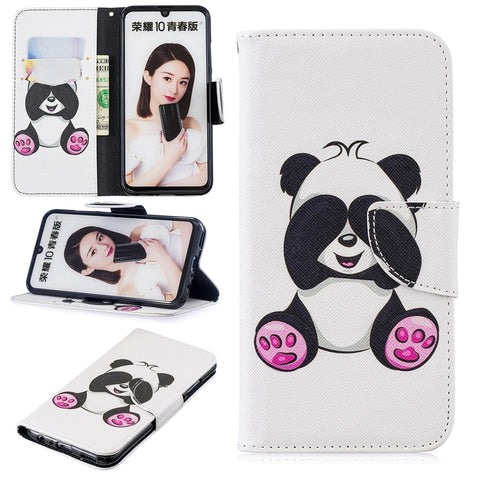 Pattern Printing Wallet Leather Protection Case for Huawei Honor 10 Lite / P Smart (2019)