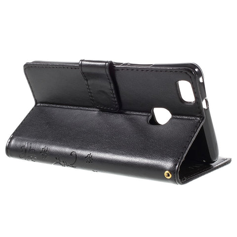 Butterfly Wallet Stand Leather Case for Huawei P9 Lite
