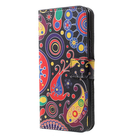 Patterned Leather Card Holder Stand Case for Huawei Honor 10 Lite/P Smart (2019)