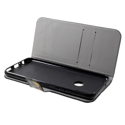 Patterned Leather Card Holder Stand Case for Huawei Honor 10 Lite/P Smart (2019)