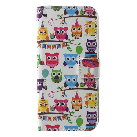 Patterned Leather Card Holder Stand Case for Huawei Honor 10 Lite/P Smart (2019)