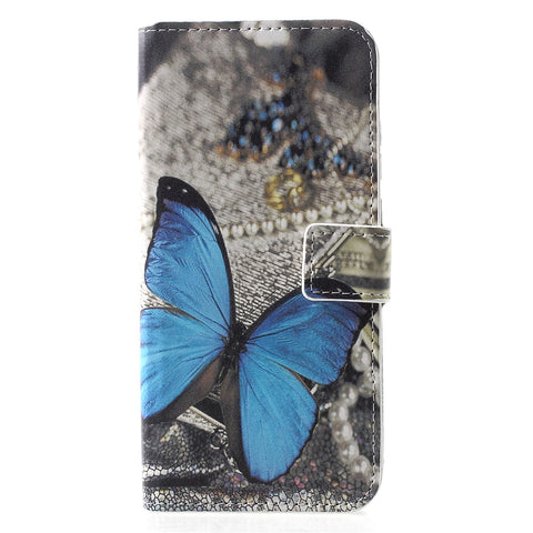 Patterned Leather Card Holder Stand Case for Huawei Honor 10 Lite/P Smart (2019)