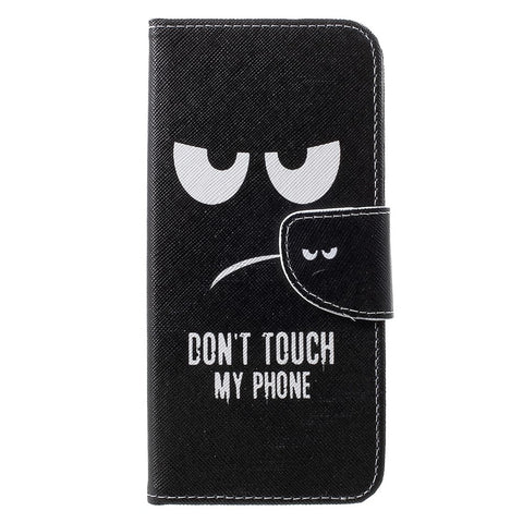 Cross Texture Pattern Printing PU Leather Phone Cover [Stand Wallet] for Huawei Honor 10 Lite