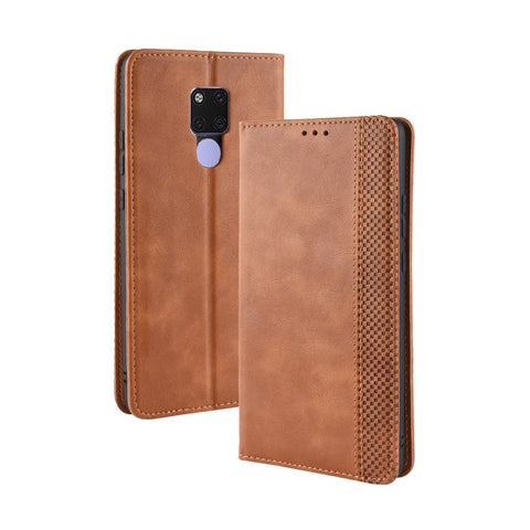 Vintage Style Leather Wallet Case Shell for Huawei Mate 20 X