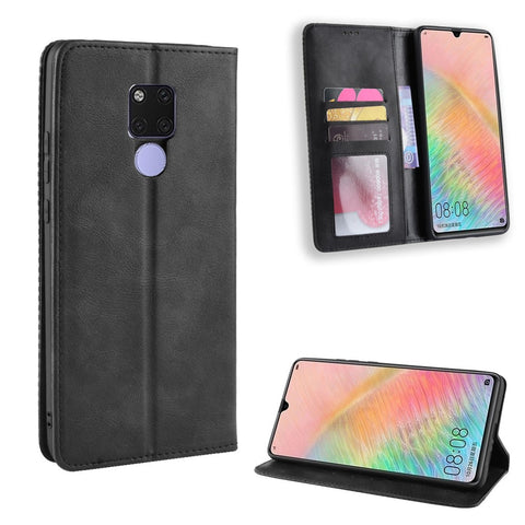Vintage Style Leather Wallet Case Shell for Huawei Mate 20 X