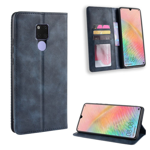 Vintage Style Leather Wallet Case Shell for Huawei Mate 20 X