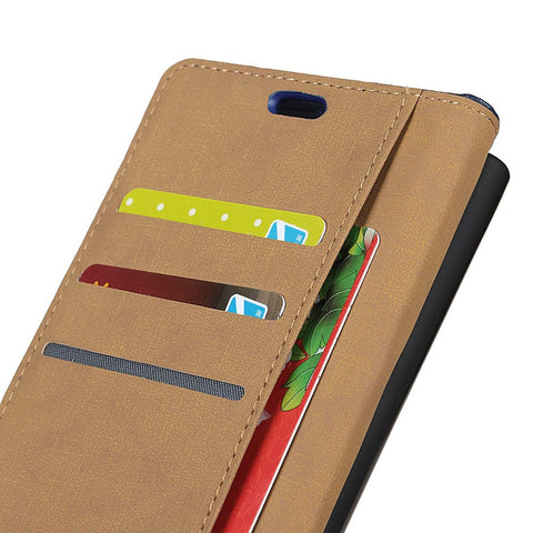 Wallet Stand Flip PU Leather Mobile Shell Casing for Huawei Honor 8A