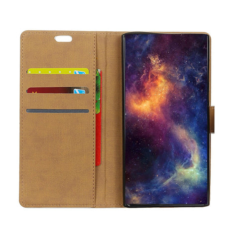 Wallet Stand Flip PU Leather Mobile Shell Casing for Huawei Honor 8A