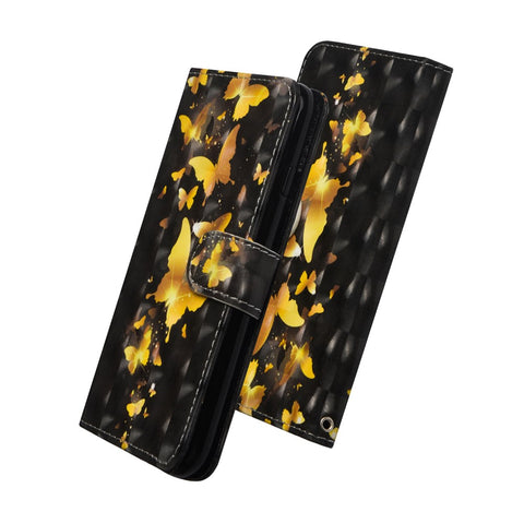 Pattern Printing Light Spot Decor Leather Wallet Casing for Huawei Honor 10 Lite / P Smart (2019)
