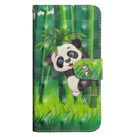 Pattern Printing Light Spot Decor Leather Wallet Casing for Huawei Honor 10 Lite / P Smart (2019)
