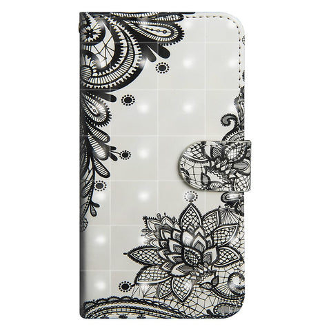 Pattern Printing Light Spot Decor Leather Wallet Casing for Huawei Honor 10 Lite / P Smart (2019)
