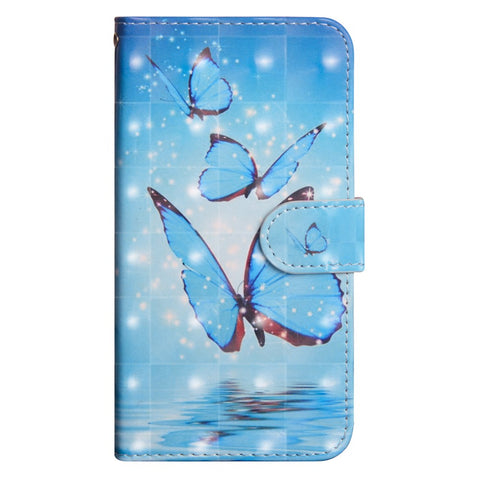Pattern Printing Light Spot Decor Leather Wallet Casing for Huawei Honor 10 Lite / P Smart (2019)