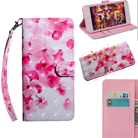 Light Spot Decor Patterned Wallet Leather Cell Phone Case for Huawei Honor 10 Lite / P Smart (2019)