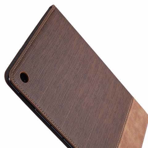 Toothpick Texture PU Leather Smart Cover [Wallet Stand] for Huawei MediaPad M5 lite 10