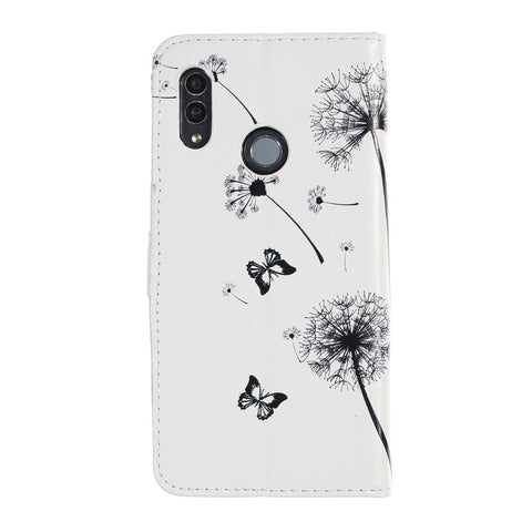 Embossment Patterned PU Leather Flip Case for Huawei Honor 10 Lite