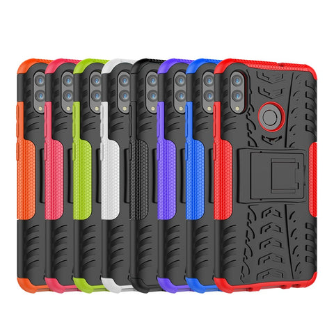 Anti-slip PC + TPU Hybrid Kickstand Mobile Cover for Huawei P Smart (2019) / P Smart+ (2019)