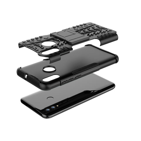 Anti-slip PC + TPU Hybrid Kickstand Mobile Cover for Huawei P Smart (2019) / P Smart+ (2019)