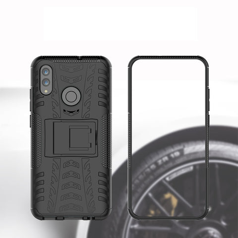 Anti-slip PC + TPU Hybrid Kickstand Mobile Cover for Huawei P Smart (2019) / P Smart+ (2019)