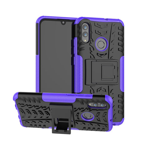Anti-slip PC + TPU Hybrid Kickstand Mobile Cover for Huawei P Smart (2019) / P Smart+ (2019)