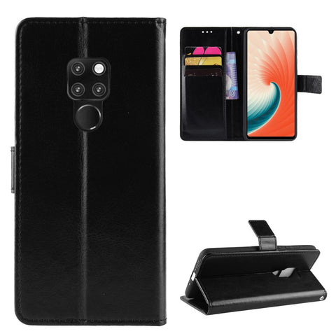 Crazy Horse Wallet Stand Leather Phone Cover for Huawei Mate 20 X