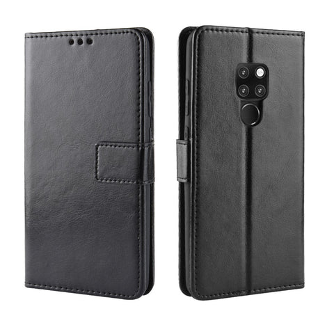 Crazy Horse Wallet Stand Leather Phone Cover for Huawei Mate 20 X