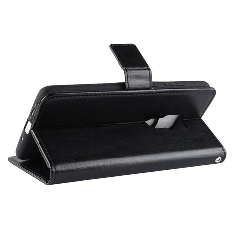 Crazy Horse Wallet Stand Leather Phone Cover for Huawei Mate 20 X