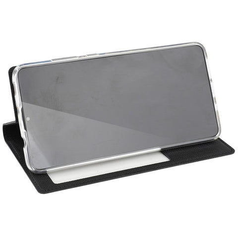 VILI DMX Window View Cross Texture Leather Stand Case Cover for Huawei Mate 20 X