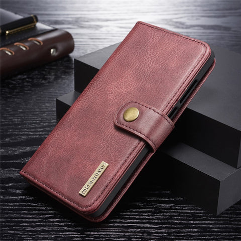 DG.MING For Huawei P30 Wallet Phone Case Detachable 2 in 1 Leather Shell Shockproof Flip Protective Cover