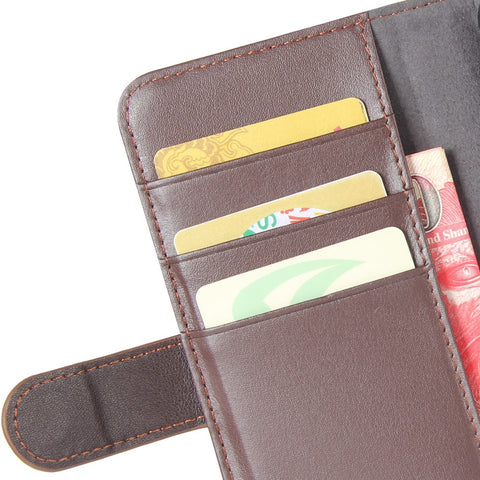 Genuine Split Leather Wallet Cell Phone Cover for Huawei Honor View 20/Honor V20
