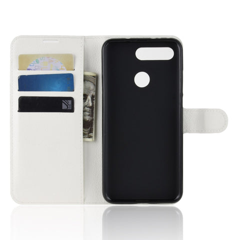 Litchi Texture Leather Cell Phone Case for Huawei Honor View 20 / Honor V20