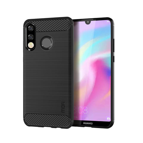 MOFI Carbon Fiber Texture Brushed TPU Case for Huawei P30 Lite