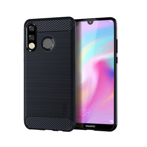 MOFI Carbon Fiber Texture Brushed TPU Case for Huawei P30 Lite