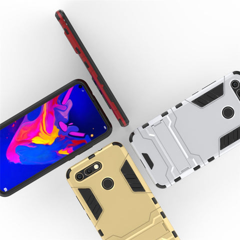 Plastic + TPU Combo Case with Kickstand for Huawei Honor View 20 / Honor V20