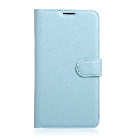 Litchi Grain Folio Flip Leather Wallet Case for Huawei P9 Lite