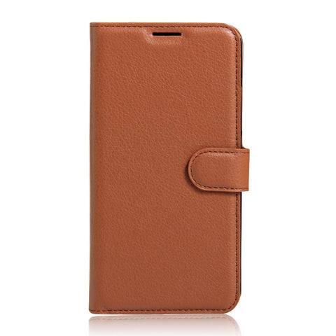 Litchi Grain Folio Flip Leather Wallet Case for Huawei P9 Lite