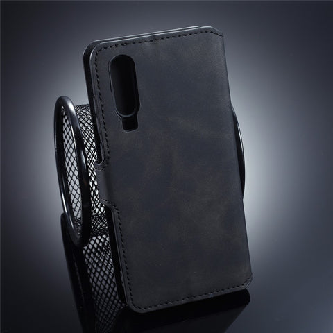 DG.MING Retro Style Leather Wallet Case for Huawei P30