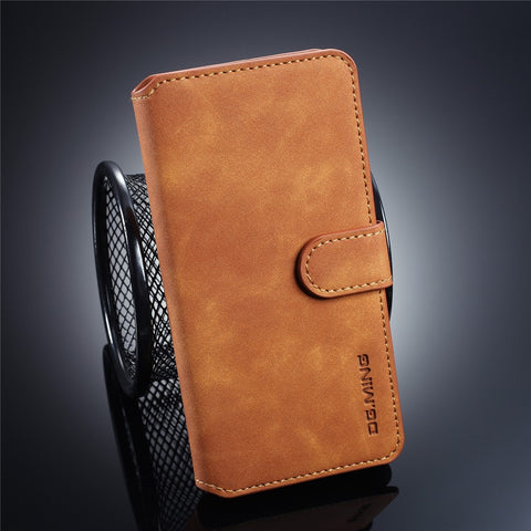 DG.MING Retro Style Leather Wallet Case for Huawei P30