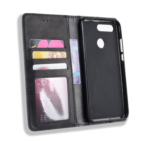 Vintage Style PU Leather Wallet Phone Case for Huawei Honor View 20 / V20