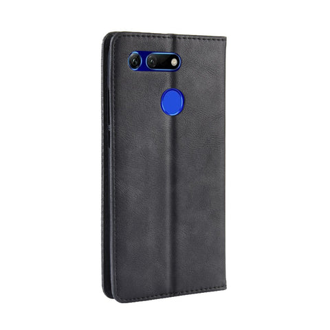Vintage Style PU Leather Wallet Phone Case for Huawei Honor View 20 / V20