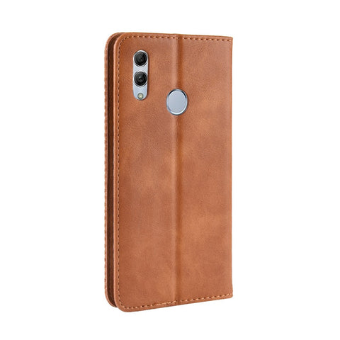 Vintage Style PU Leather Flip Case [Wallet Stand] for Huawei Honor 10 Lite / P Smart (2019) / Nova Lite 3