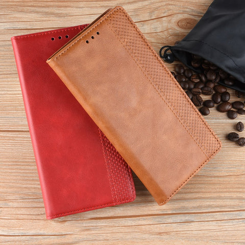 Vintage Style PU Leather Flip Case [Wallet Stand] for Huawei Honor 10 Lite / P Smart (2019) / Nova Lite 3