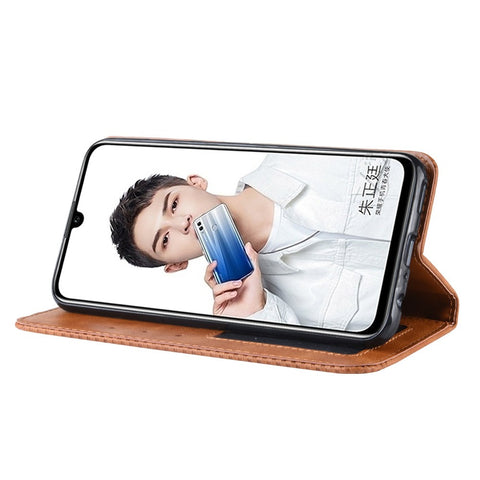 Vintage Style PU Leather Flip Case [Wallet Stand] for Huawei Honor 10 Lite / P Smart (2019) / Nova Lite 3