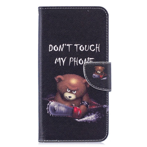Pattern Printing PU Leather Wallet Phone Case for Huawei Y7 (2019)